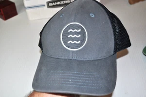 Freefly Gray & Black Fishing Cap Snapback Trucker Mesh Adjustable Hat - Picture 1 of 5