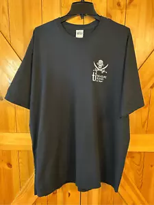 Gildan Y2K schwarzes T-Shirt Treasure Island Casino Las Vegas Gr. 2XL glow-in-the-d - Bild 1 von 6