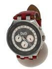 Dolce Gabbana Watch/Analog/Leather/Gry/Red 12
