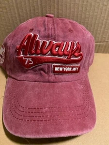 New York City Baseball Cap Always 75 Cotton New Adjustable embroidered puff - Picture 1 of 2