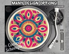 Vintage Psychedelic Abstract Pattern Felt Turntable Record Player Slipmat 12" 7"