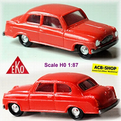 Borgward Hansa 1800 Isabella Berlina 1952-54 Rosso 1:87 EKO 2109 - Immagine 1 di 4