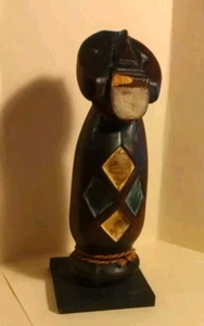 Unusual Vintage Hand Carved & Painted Wooden African Phallic Figure/Sculpture - Picture 1 of 6