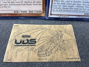 Yugioh Official Konami UDS Mirror Force Dragon Tan Cloth Playmat NEW Unused! - Picture 1 of 1