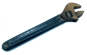 Vintage 14" Long Adjustable Wrench with Blue Rubber Coated Handle - Bild 1 von 2