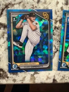 2024 BOWMAN CHROME SAPPHIRE DRAFT 1st CARD SD PADRES CLARK CANDIOTTI #BDC-151 - Picture 1 of 1