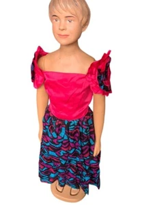 Girls African Print Ankara Dress - Picture 1 of 3