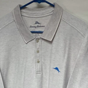 TOMMY BAHAMA Men’s S/S Casual Shirt Size X-LARGE Color BEIGE - Picture 1 of 4