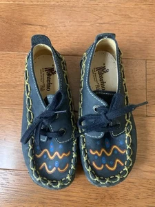 Naturino Boys Size EU 26 9.5 US Blue Multi Walking Loafers Shoes Laced - Picture 1 of 11
