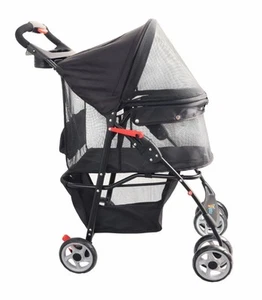 Pet Stroller Dogs Cats Foldable Lightweight Durable Size S to M Pets 360 View - Picture 1 of 5