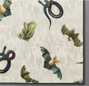 NEW HALLOWEEN John Derian Threshold Creepy Crawly Critter Table Runner 20x90 In. - Picture 1 of 6