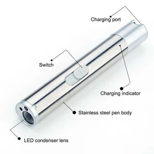 USB Rechargeable Laser Pointer Pen – Red LED Cat Toy & Training Light for Pets - Picture 1 of 5