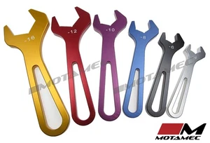 Juego de 6 llaves de aleación de aluminio Motamec AN JIC de extremo abierto - Imagen 1 de 2