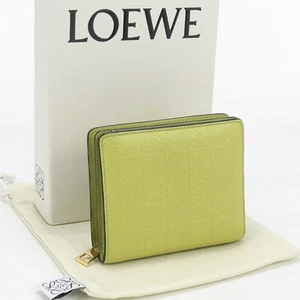 Loewe Bi-Fold Wallet Zip Repeat Women'S Green - Picture 1 of 7