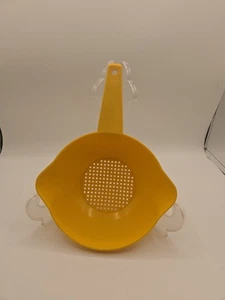 Vintage Tupperware #1200 Small Yellow 1 Quart Strainer Colander - Picture 1 of 6