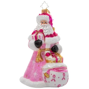 Christopher Radko Envío Fuerza Papá Noel Vidrio Adorno de Navidad - Imagen 1 de 3