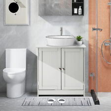 24" Bathroom Vanity Cabinet Single Wood Vessel Sink Top Sink Cabinet Modern