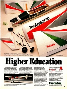 Futaba Professor 40 RC Airplane Print Ad Ephemera Wall Art Decor - Picture 1 of 1