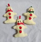 Vintage Sugar Cookie Gingerbread Man Ornaments Fabric Stuffed Vogue Patterns