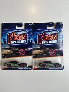 2025 Hot Wheels Neon Speeders Nissan Silvia (S13) HKS 2er Set Neueste Dragon - Bild 1 von 3