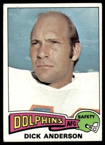 Topps Dick Anderson Miami Dolphins 1975 #440 - Imagen 1 de 2