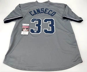 NEW YORK YANKEES JOSE CANSECO AUTOGRAPHED STITCHED CUSTOM JERSEY JSA COA - Picture 1 of 3