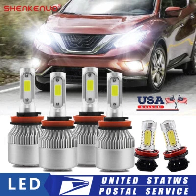 Faro LED haz alto/bajo + faros antiniebla para Nissan Murano 2015 2016-2018 Foto 1 de 4
