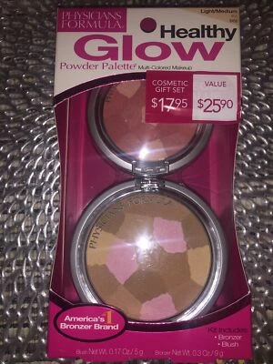 Physicians Formula Healthy Glow Powder Palette Multi-Colored Makeup Light/Medium - Image 1 of 4