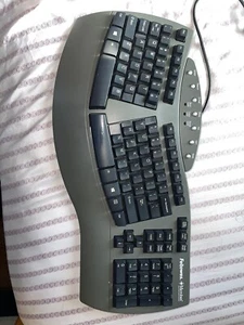 Fellowes Microban Ergonomic USB Keyboard KU-9938 Tested Working - Picture 1 of 10