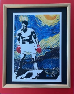 DEATH NYC handsignierter LG Druck gerahmt 16x20 Zoll COA MUHAMMAD ALI VAN GOGH PopArt - Bild 1 von 5