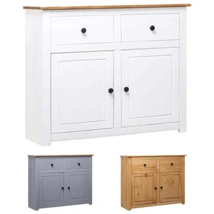 Aparador Armario Auxiliar Mueble Madera Maciza de Pino Estilo Panamá vidaXL - Imagen 1 de 36