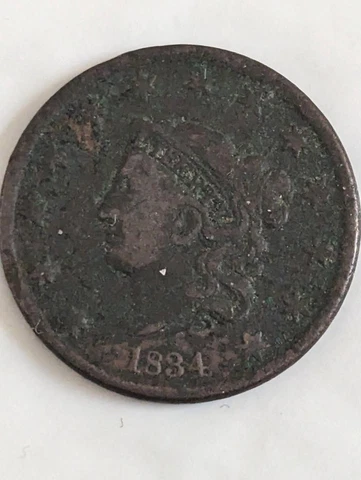 1834 Coronet Head Large Cent Cover