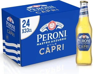 Peroni Nastro Azzurro Stile Capri, Cassa Birra Con 24 Bottiglie Da 33 Cl, Lager - Imagen 1 de 5