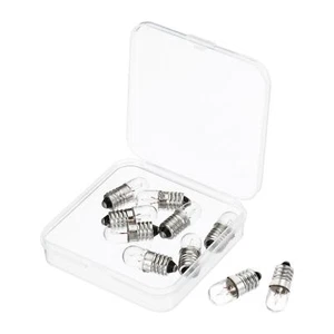 1Set/10Pcs E10 Screw Base Bulb 48V/2W Miniature Light w Box Warm Yellow - Picture 1 of 7