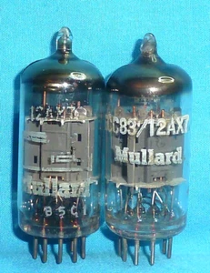 Pair- Mullard 12AX7 ECC83 Vintage Electronic Tubes - Picture 1 of 2