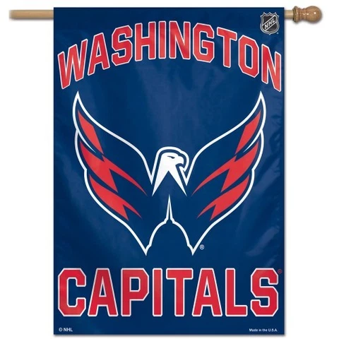 WASHINGTON CAPITALS 28"X40" HOUSE FLAG OR WALL BANNER HIGH QUALITY Cover