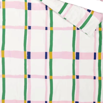 New IKEA SYRABLADMAL Twin Duvet Cover Only No Pillowcase Multicolor Check - Image 1 of 3