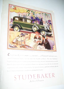 1930 Studebaker President Eight State Sedan mid-sze-mag car ad-Golf Country Club - Picture 1 of 1