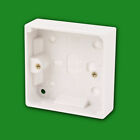 25mm Deep 1 Gang Pattress Back Box White Electrical Wall Socket Switch