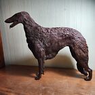 Rare vintage Ric Chashoudian  bronze Borzoi dog (Russian Wolfhound)