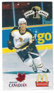 1996-97 Brandon Wheat Kings WHL Hockey Schedule !!! Molson & McDonald's - Picture 1 of 1