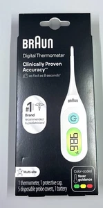 Braun Digital Thermometer, Clinically Accurate, Color Coded Fever Guidance for B - Picture 1 of 3
