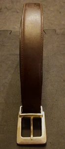 Cinturón de cuero genuino marrón con detalles 14/16 de colección para mujer - Imagen 1 de 11