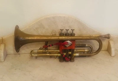 1940s FE Olds & Sons Ambassador Brass Trumpet w Hard Case - Image 1 of 4