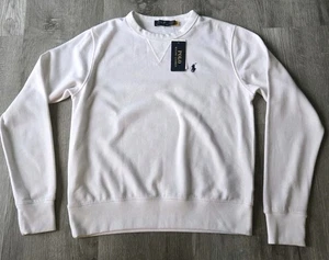 NWT! POLO RALPH LAUREN WHITE BASIC SWEATSHIRT WOMENS SIZE M $89.50 FREE SHIP! - Picture 1 of 5