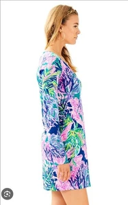 Lilly Pulitzer Beacon Toucan Can Shift Dress Colorful Long Sleeve Pima Medium $ - Picture 1 of 9