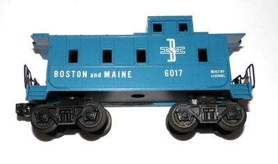 LIONEL 6017 BOSTON & MAINE BLUE CABOOSE, ORIGINAL - Image 1 of 4