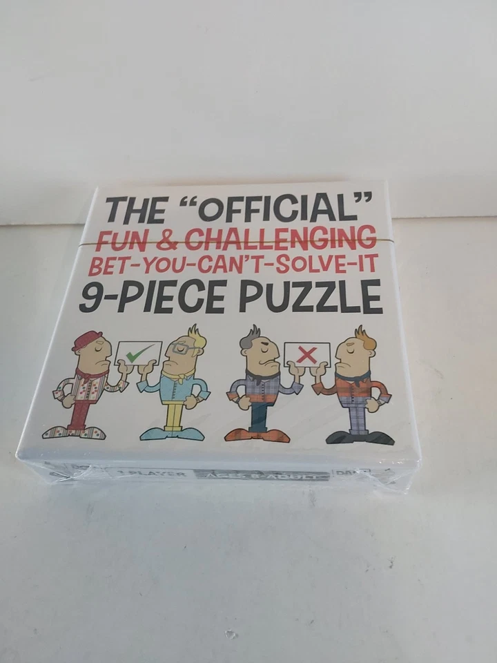 The "OFFICIAL" Fun And Challenging Bet-You-Can't Solve-It 9 Piece Puzzle - Image 1 of 1