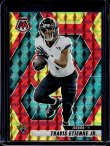 2025 Mosaic Travis Etienne Jr. Choice Fusion Red & Yellow Prizm #/89 Jaguars - Picture 1 of 2