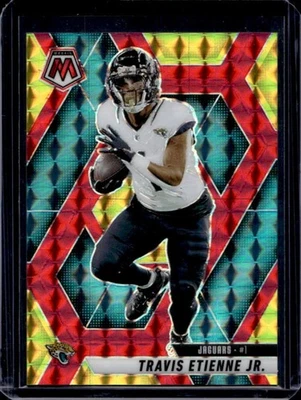 2025 Mosaic Travis Etienne Jr. Choice Fusion Red & Yellow Prizm #/89 Jaguars - Image 1 of 2